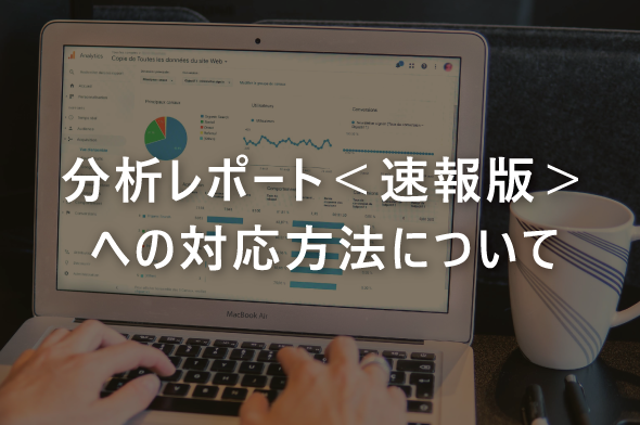 分析レポート＜速報版＞への対応方法について